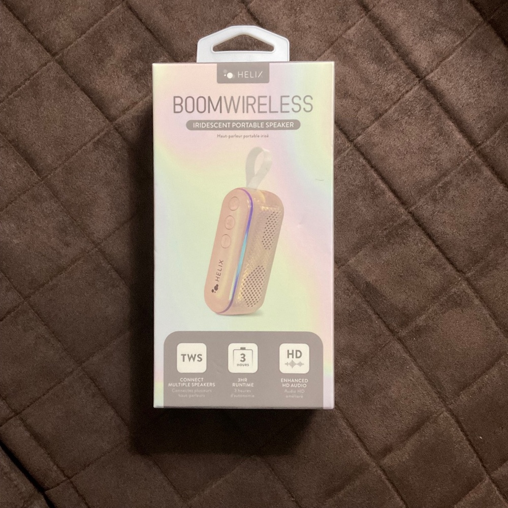 Helix Boomwireless Iridescent Portable Speaker